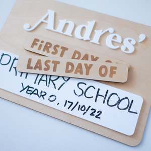 Wall Decor: First Day of School Interchangeable Sign