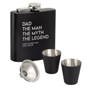 Gifts For Him: The Legend Hip Flask Gift Set