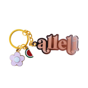 Classic Name Keychain with Charms