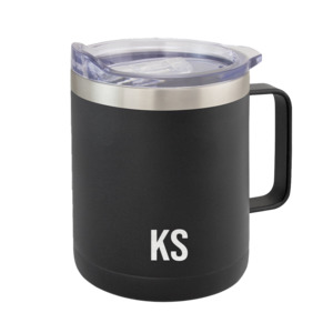 Gifts For Teachers: Minimalist Monogram Insulated Coffee Mug