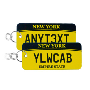 New York State Number Plate Keychain