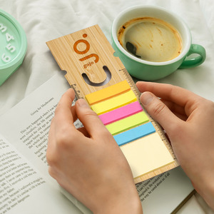 Promotional: Logo Bamboo Eco Ruler Bookmark