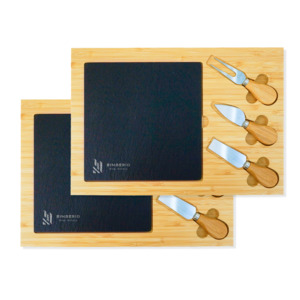 Promotional: Logo Slate & Bamboo Cheese Board