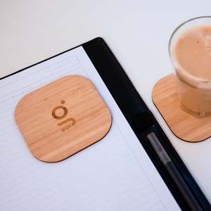 Promotional: Classic Logo Bamboo Coasters (Set of 4)