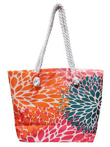 Beach Bags: Beach Bag - Flower Burst