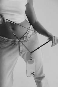 Faux Plants: Hobo & Hatch - Phone Strap - Textured Noir