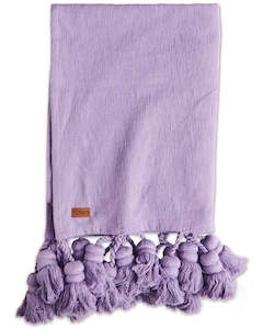 Cushions Throws: KIP & CO - Lavender Field - Tassel Throw