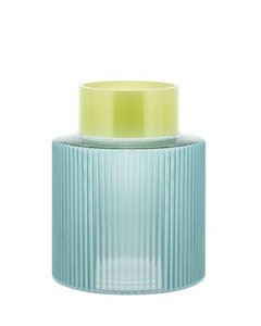 Remember - Glass Vase Groove - Blue