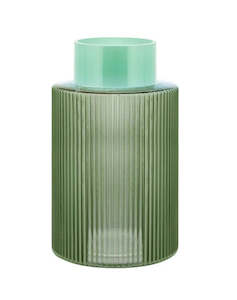 Decor: Remember - Glass Vase Groove - Green