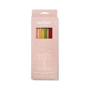 Sucker - Reusable Glass Smoothie Straws - Multi-colour