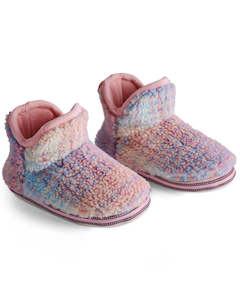 Kip & Co - Pastel Dreams Tartan Sherpa Kids Ankle Boot