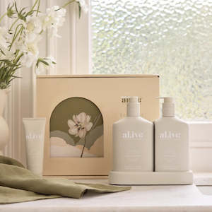 Al.ive Body - Wash & Lotion Duo + Hand Cream Gift Set - Sea Cotton & Coconut