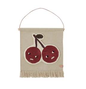 Decor: OYOY - Cherry On Top Wall Rug - Red