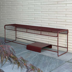 Furniture: Ico Traders - Benmore Bench - Chocolate Red
