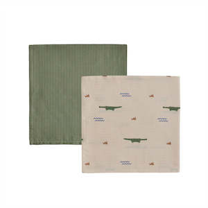 OYOY - Crocodile Muslin - 2P