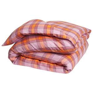 Home: Sage x Clare - Isla Linen Quilt Cover - Vivid Coral King