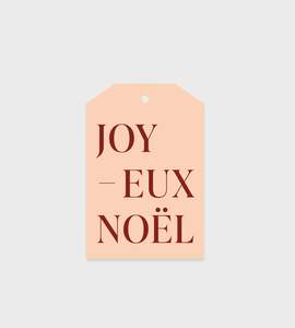 Stationery: Father Rabbit - Gift Tag - Joyeux Noel Modern