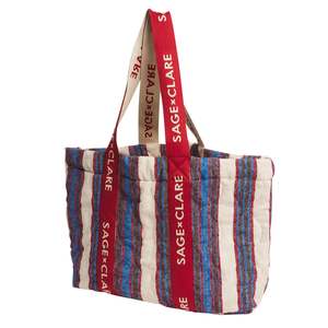 Sage x Clare - Selene Tote Bag - Azure