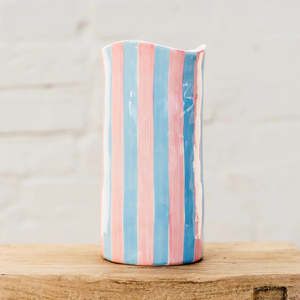 Decor: Noss & Co - Large Vase - Pink & Cornflower