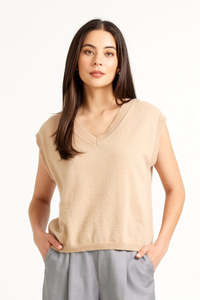 Tuesday - Jasper Vest - Camel Cashmere