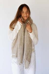 Hats Scarfs: Hobo & Hatch - Amara Scarf/Shawl - Hazelnut