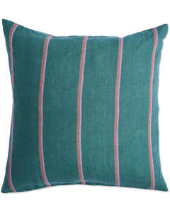 KIP & CO - Wakame Crush Stripe - Linen Euro Pillowcases 2P Std Set