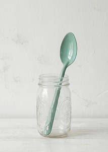 Kitchenware: Enamel Serving Spoon 30cm - Tarragon