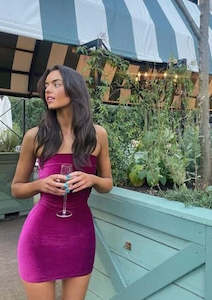 7th And York: Camryn Mini Dress - Magenta