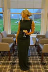 Size 14: Verona Gown - Sacramento Dark Green