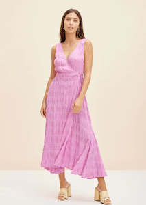21st: Mirella Sleeveless Wrap Dress - Pink