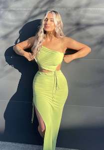 35 Dress Rentals: Dilkon Maxi - Lime