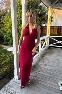 Size 4 6: Leni Maxi Dress Wine