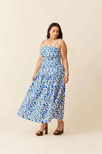 21st: Trulli Maxi Dress - Blue Floral