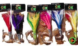 Gift Packs: Box of six tuna feather trolling lures
