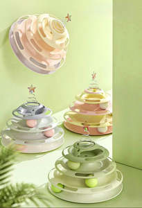 Multi-Layer Cat Track Ball Tower Toy – 3 Top Designs