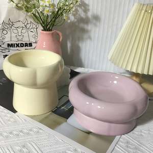 Pre Order Okieepet: Pre-Order: Purple Donut Ceramic Pet Bowl 15.5cm