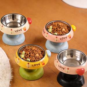 Pre Order Okieepet: Pre-Order: Anti-Slip Elevated Stainless Bowl