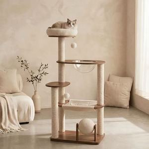 Arbor Halo Solid Wood Cat Tree