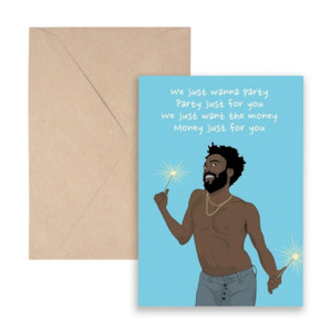Sale: Pro & Hop Gambino Greeting Card
