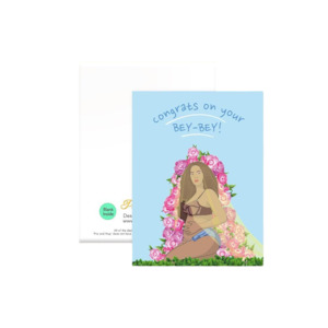Pro Hop Accessories: Pro & Hop Bey Bey Greeting Card