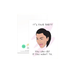 Pro Hop Accessories: Pro & Hop Kim Crying Greeting Card