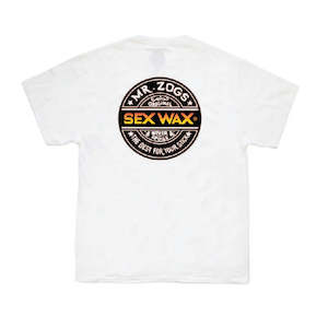Sexwax Word Fade Orange Tee White