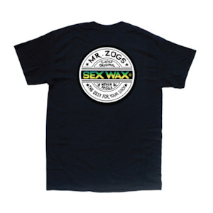 Sexwax Word Fade Green Tee Black