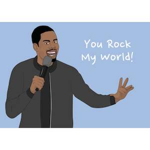 Pro Hop Sale: Pro & Hop Chris Rock Greeting Card