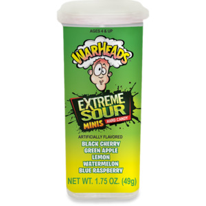 Products: Warheads Extreme Sour Mini Hard Candy 49g