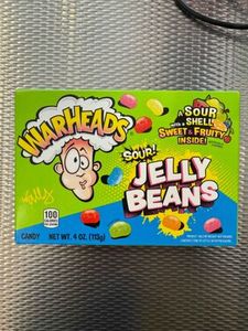 Warheads Jelly beans Green box