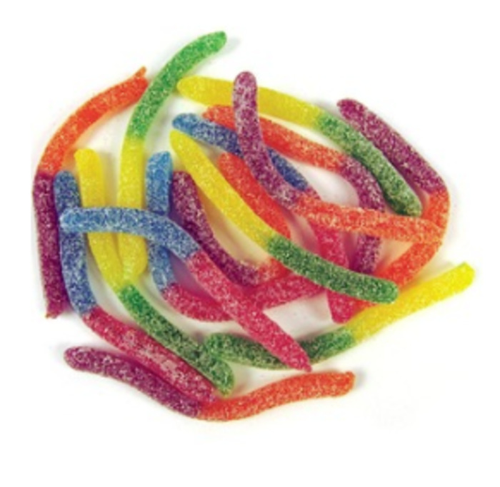 New Zealand Lollies The Old Lolly: Sour Gloworms GF