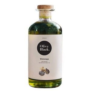 Black Garlic Infused Olive Oil - 245 ml - Olive Black