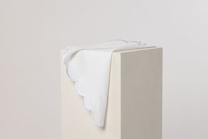 Products: Scallop Linen Napkin - Sofia ( Set of 4 ) PREORDER - Olive