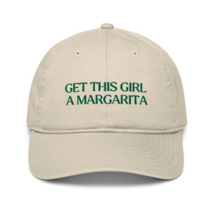Get this girl a Margarita' Embroidery Cap in Oyster - Olive